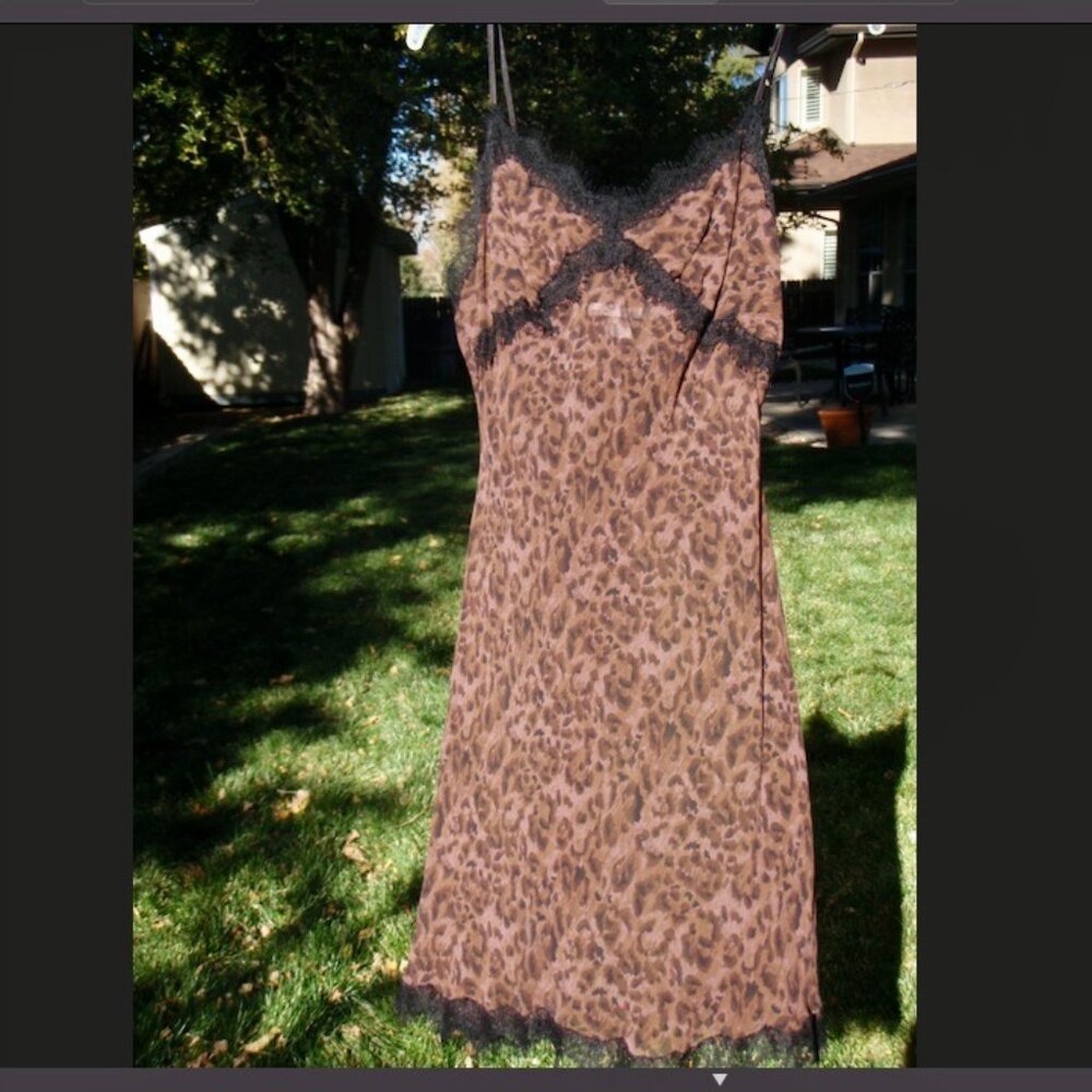 Sheer Animal Print Chemise